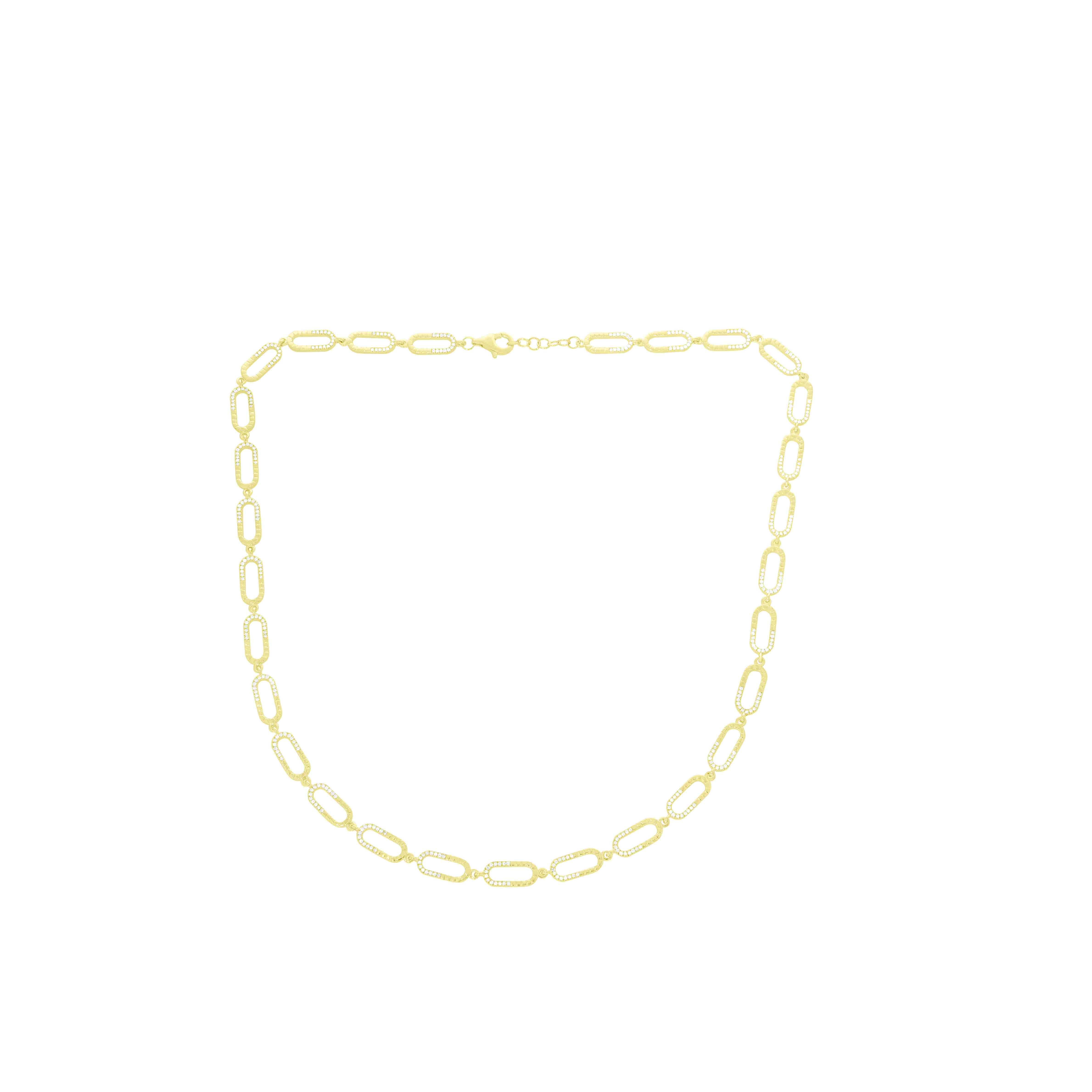 Paperclip Chain Necklace BR51128ANK